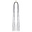 Tinsel Icicles Metallic Silver 2000 Strands 18 inch 2