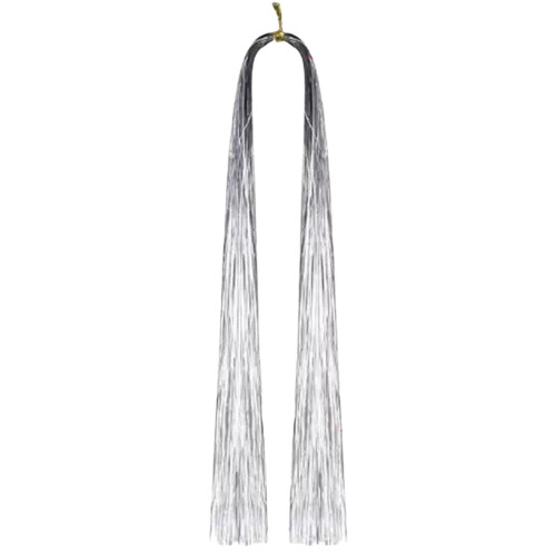 Tinsel Icicles Metallic Silver 2000 Strands 18 inch 1