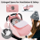 Housse de siège auto bébé rose Cold Shield avec fenêtre zippée 5