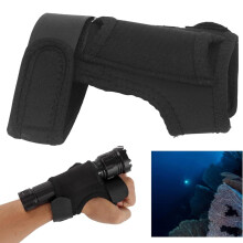 Funda de muñeca para linterna con correa ajustable de nailon.