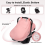 Housse de siège auto bébé rose Cold Shield avec fenêtre zippée 7