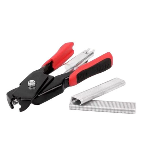 Hog Ring Pliers with C Type Nails for Efficient Pet Cage Installation