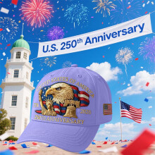Casquette de baseball patriotique à motif aigle à tête blanche, 250e anniversaire