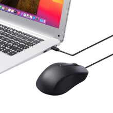 Ergonomische USB-C-muis voor gaming, 3 knoppen, 1000 DPI