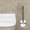 Toiletborstelhouder, wit, plastic, ruimtebesparend, 4 stuks 8