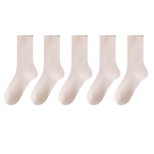 Damen-Socken, mittelhoch, einfarbig, bequem und warm