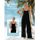 Blomstergul boho-jumpsuit med lommer til dame, medium 5