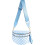 Dames crossbodytas van geruit nylon (1 stuk) 1