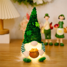 St. Patrick's Day Gnome Plush Decor - 1 Piece Handmade