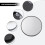 Miroir à ventouse grossissant 15x noir 3,5 pouces 7