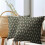 Conjunto de capas de almofada vintage com estampa floral preta em blocos, 45x45cm (18x18 polegadas) 6