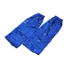 Scaldamuscoli da donna con paillettes, alti fino al ginocchio (1 paio)