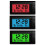 Mini reloj digital LCD para salpicadero de coche 2 en 1 6