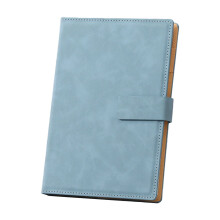 Cuaderno con cierre magnético, azul claro, 8,54 x 5,83 pulgadas.