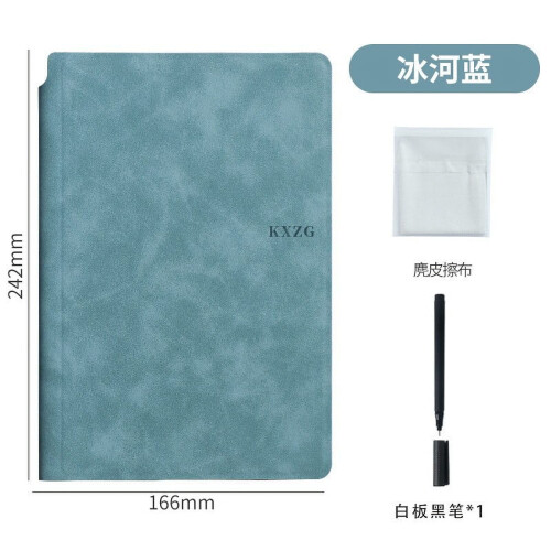 A5 Reusable Whiteboard Notebook with Faux Leather Cover 1