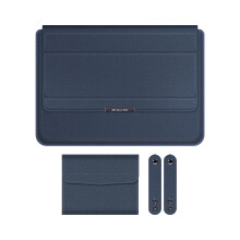 Laptophoes van PU-leer voor 13-14 inch laptops met standaard