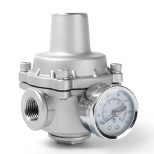 Water Pressure Regulator Valve with Gauge,1/2" NPT Adjustable RV Water Pressure Regulator,for Garden,Home,Industrial Use
