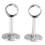 Support de tringle à rideaux argenté pour fixation au plafond (2 pièces) 4