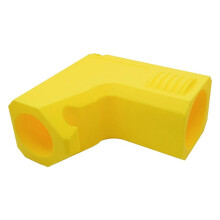 Table Saw Dust Collector Adapter Slide- with Hook Textured Grip Clog-Free Table Saw Dust Collection Adapter Yellow