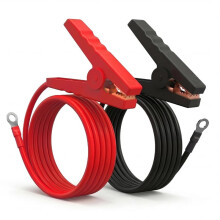 Cables de Salto para Cerca Eléctrica con Clips de Cocodrilo de 6.6 Pies - Calificados para 10,000V, para Energizador de Cerca, Cargador Solar, Cerca