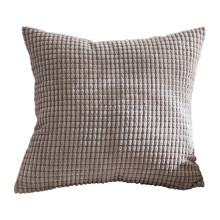 Taie d'oreiller de canapé à motif grains de maïs, douce et lavable, unie