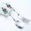 Skeleton Skull Silverware Set, 2-Pack Stainless Steel Spoon & Fork – Modern Tableware, Compatible with Halloween, Easter, Christmas 2
