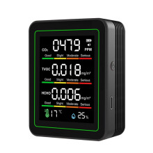 Innendørs luftkvalitetsmåler CO2TVOC HCHO4-i-1