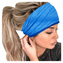Sport-Stirnband für Damen, rutschfest, schweißabsorbierend, blau, einteilig