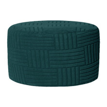 Ronde poefhoes van polyester-spandex stretch, geschikt voor