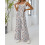 Blomstergul boho-jumpsuit med lommer til dame, medium 2