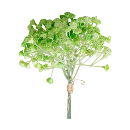 Bouquet de fleurs en soie vertes 31 cm