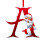 Enfeite de letras para pendurar na árvore de Natal (26 letras) 1