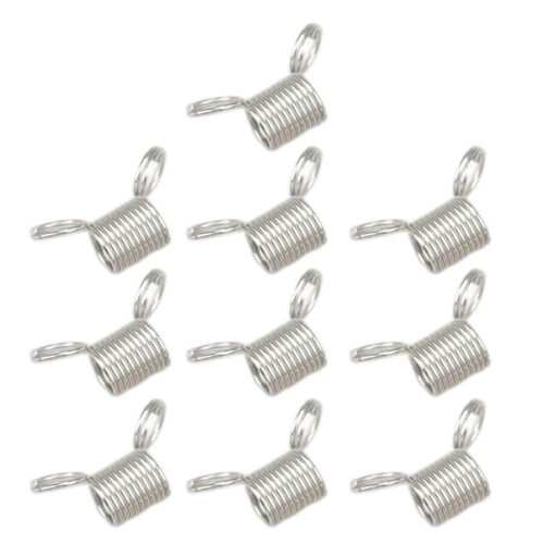 Perleklemmer i rustfritt stål for smykkelaging, 10 stk.