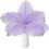Penas de avestruz lavanda natural, 24 peças, 25-30 cm (10-12 polegadas) 1
