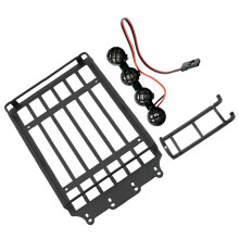 Metallinen kattoteline ja tikkaat 1/18-kokoiseen RC-maasturiautoon