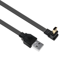USB 2.0-kabel i silikon, fleksibel, 1 m