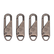 Puxadores de zíper de metal removíveis (4 peças)