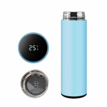 Bouteille d'eau intelligente avec affichage LED de la température bleue