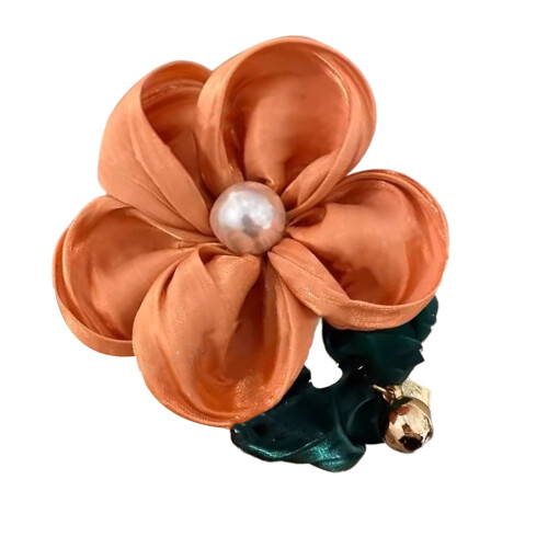 Coletero floral con perlas (3 unidades)