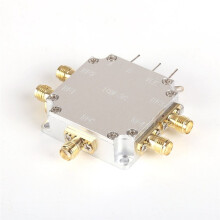 10M-3Ghz 4-Wege Leistungsverteiler 50Ω 1W Taktsignalverteiler Leistungssplitter-Modul 1xSMA zu 4xSMA