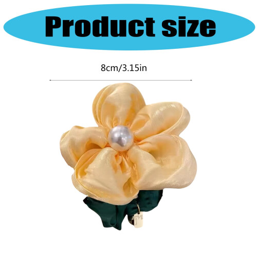 Coletero floral con perlas (3 unidades) 2