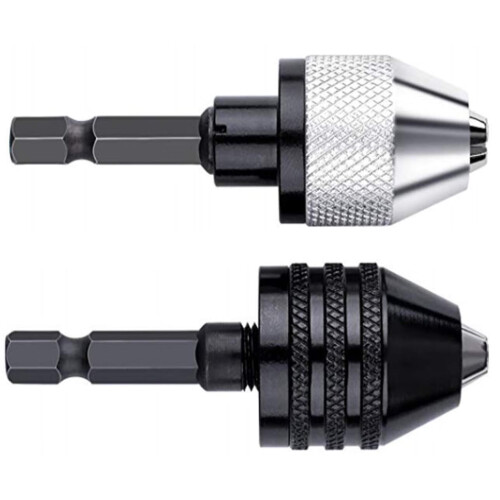 Bohrfutteradapter für Schlagschrauber, 1/4"-Sechskantschaft, 2 Stück