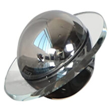Opera D'Arte Geometric Crystal Planet - Scultura Decorativa Moderna per Scrivania per Decorazioni per La Casa In Argento