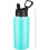 Vacuümgeïsoleerde waterfles turquoise 950 ml 1