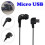 Micro USB-oortelefoon voor hoofdtelefoon, mono stereo 4