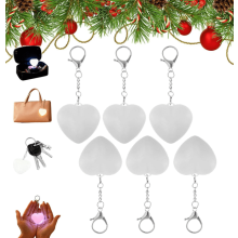 Cartera Love con forma de corazón, color claro, paquete de 6 unidades