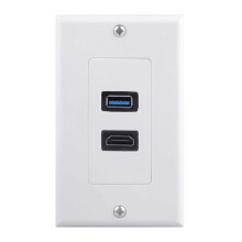Placa de parede com HDTV4K e portas USB 3.0