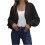 Women's Knit Cardigan Sweater Flared Long Sleeve Open Front 1