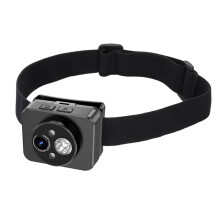 Hodemontert 1080P actionkamera med LED-lys