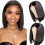 Peruca Bob Reta de Cabelo Humano com Lace Front de 12 Polegadas 1